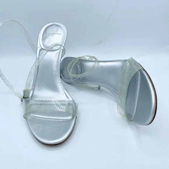 WKND SALE ONLY Marc Fisher Calisty Elegant Silver Women's Heels Sz 8M - Picture 10 of 14